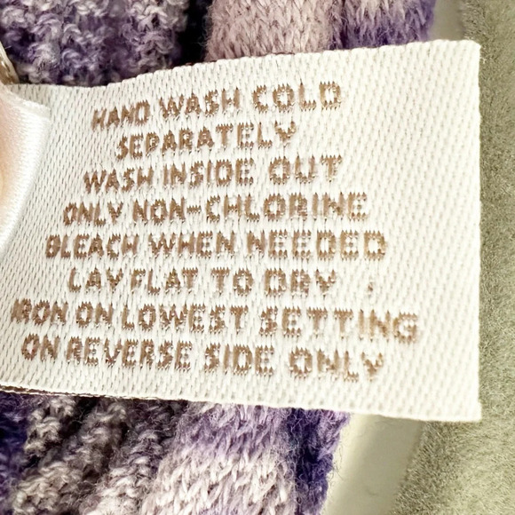 Chico’s Cardigan Lilac Dark Purple Shawl Front Size 1 (Medium) Lightweight Soft - Picture 8 of 8